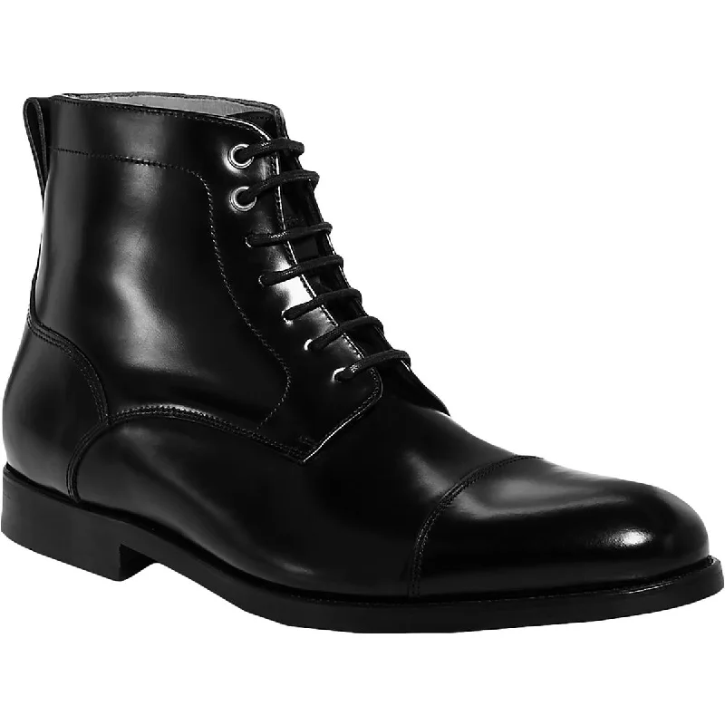 boots for warmth, comfort, and style in cold weather-Jack Erwin Mens Barclay Leather Lace Up Derby Boots