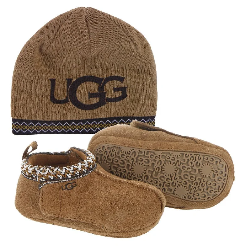 slippers for plantar fasciitis-UGG Unisex-Baby Baby Tasman And Ugg Slipper, Chestnut