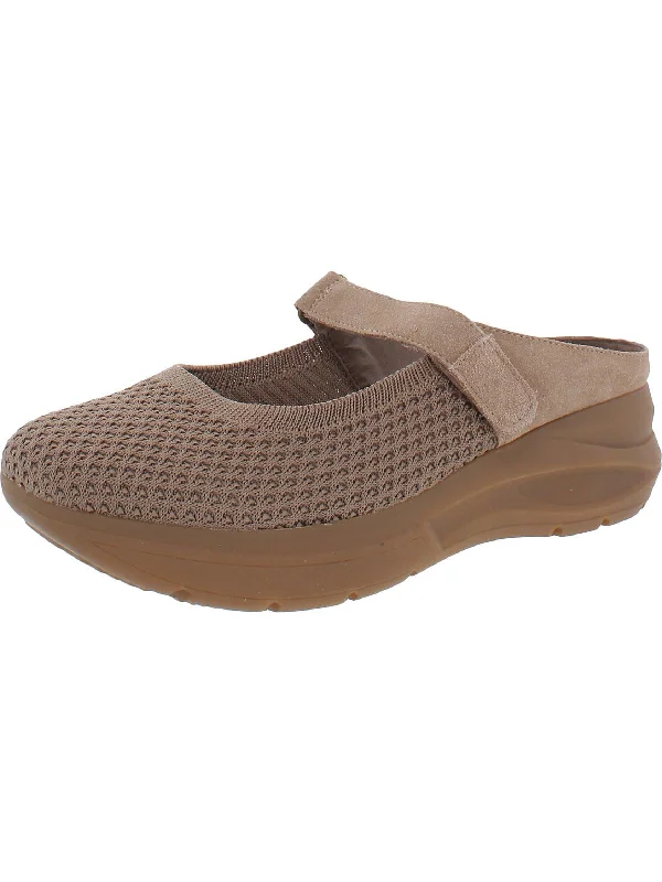 slippers for walking on cold surfaces-Fearless Womens Suede Textured Mules