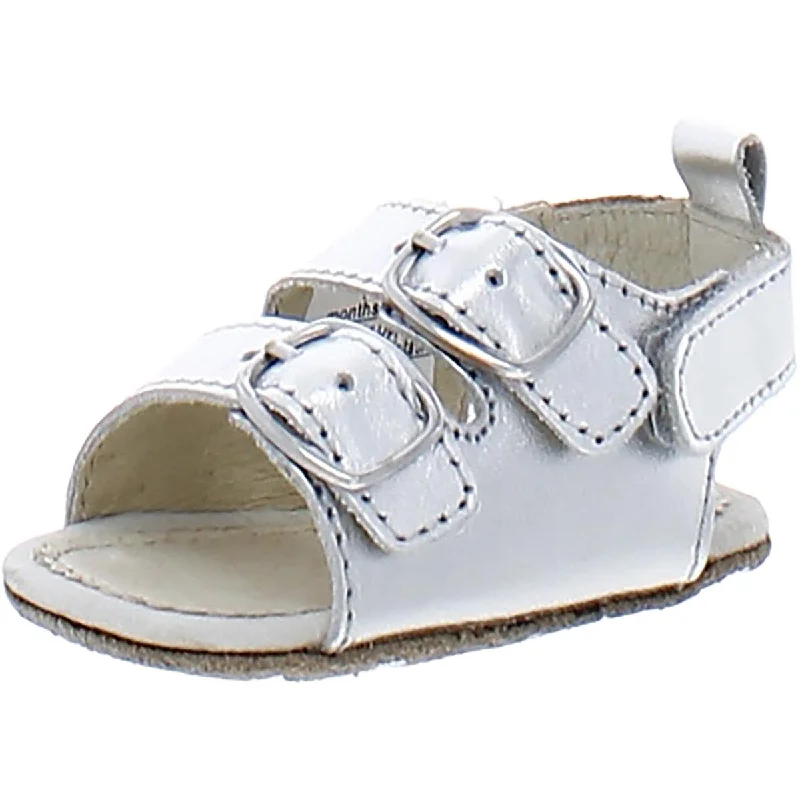 Comfortable sandals with soft straps for reduced irritation -Robeez Nakai Infant Leather Slingback Sandals