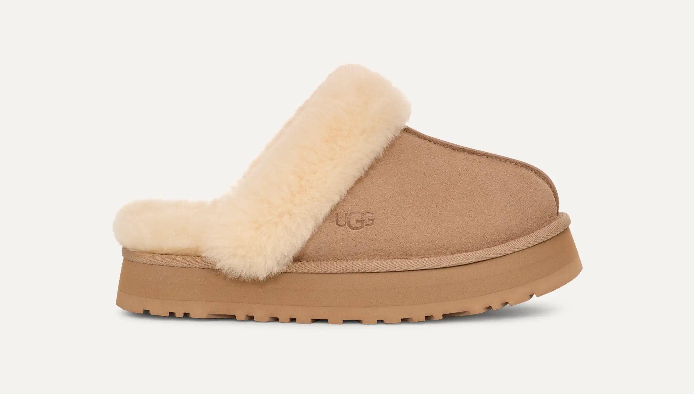 slippers for after-exercise relief-UGG Disquette Slipper Sand Women's