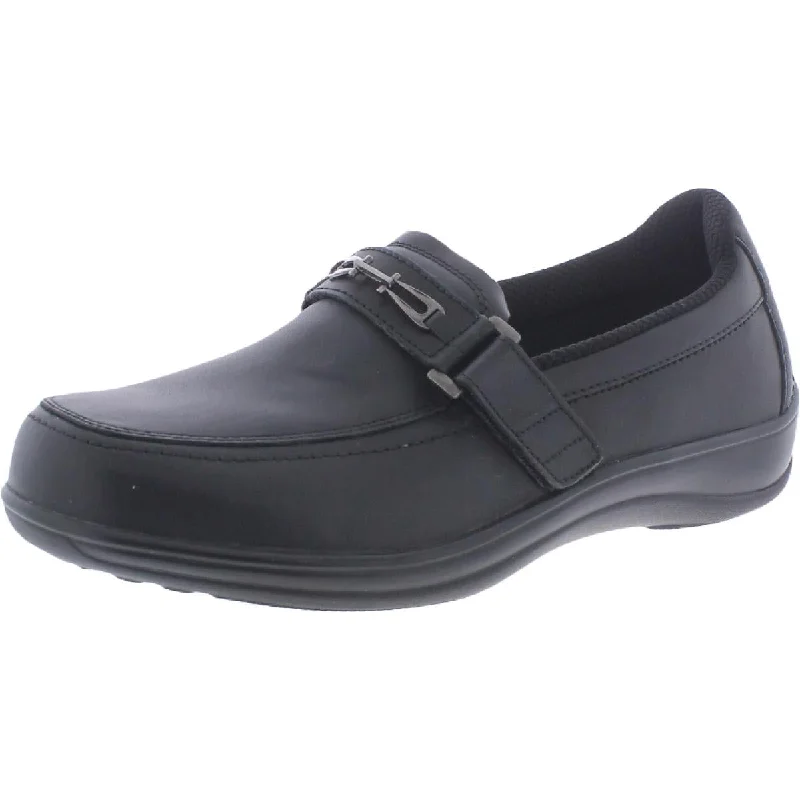 stylish loafers for men with a polished look -OrthoFeet Womens Chelsea Leather Slip On Loafers