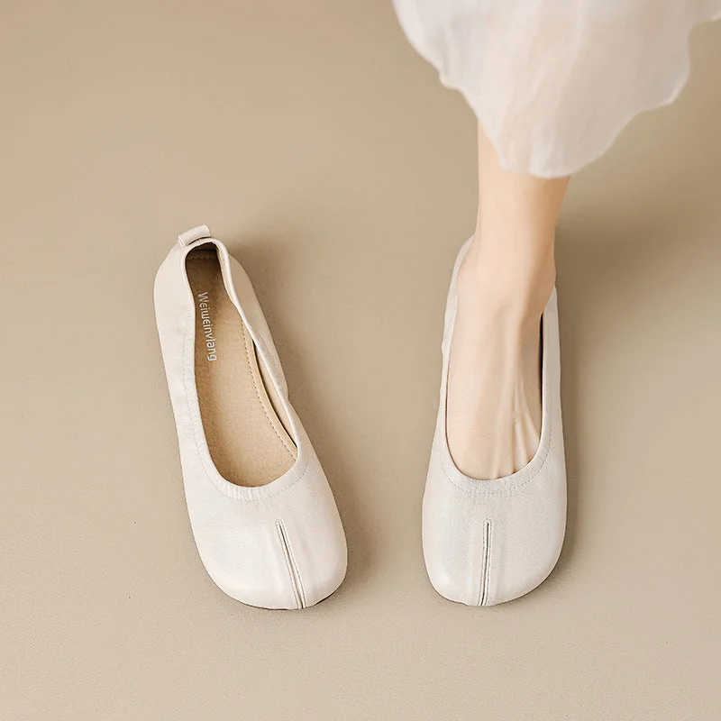 Comfortable flats shoes for shopping trips -Women Minimalist Summer Casual Soft Flats