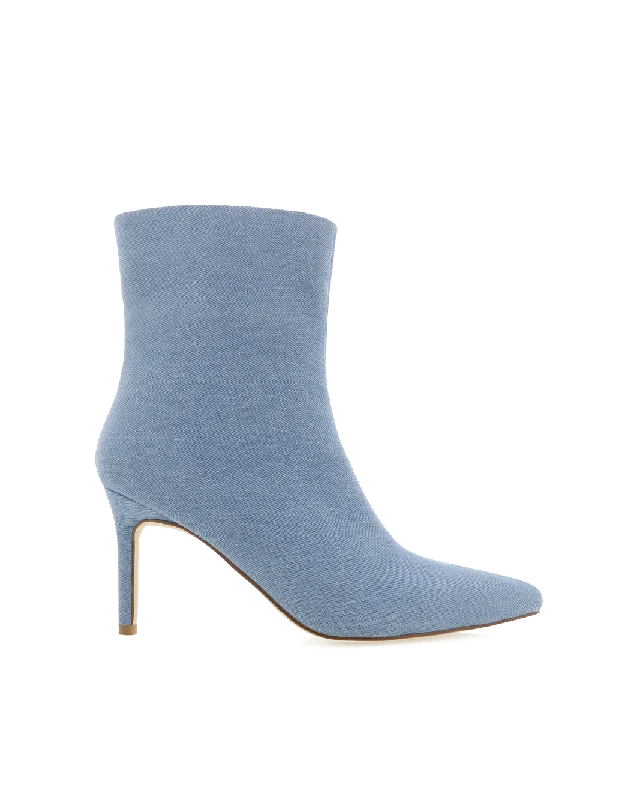 boots for people with swollen ankles-JOANNIE - BLUE DENIM