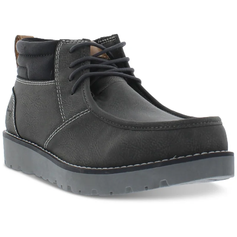 boots for all-day warmth and protection in winter-Weatherproof Vintage Mens Chester Faux Leather Hiking Chukka Boots