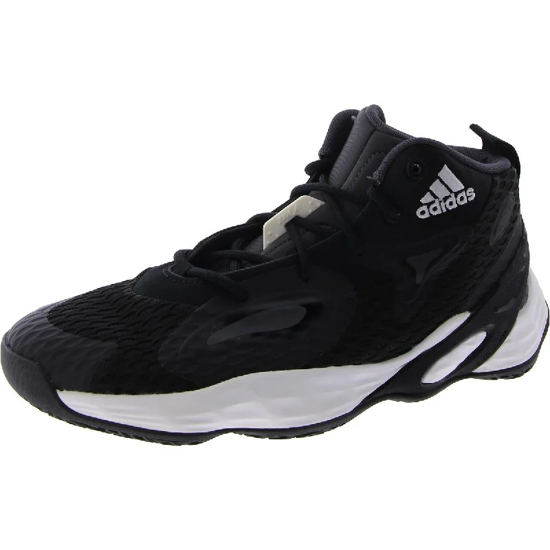 running shoes for road trips -Adidas Mens Exhibit A Mid Fitness Workout Running & Training Shoes