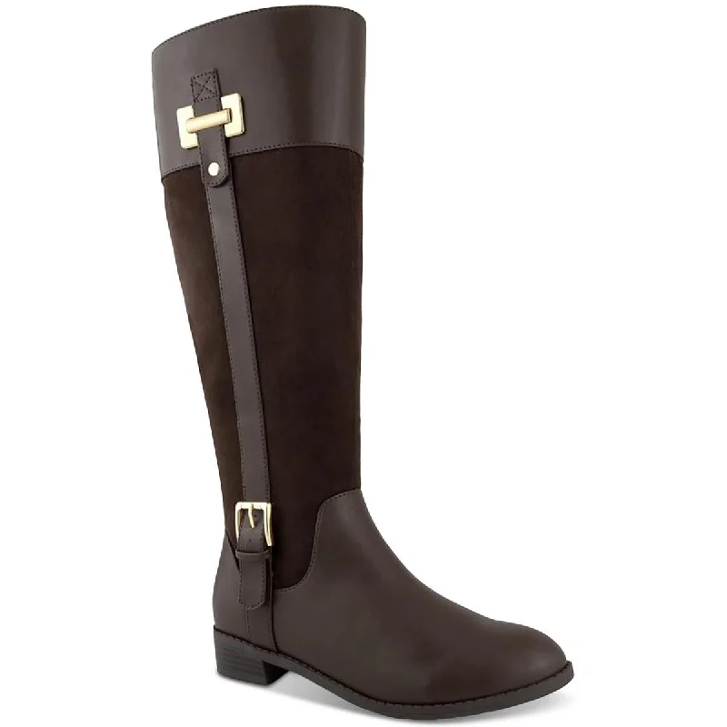 boots for stylish winter protection with extra warmth-Karen Scott Womens Delie2 Riding Boots