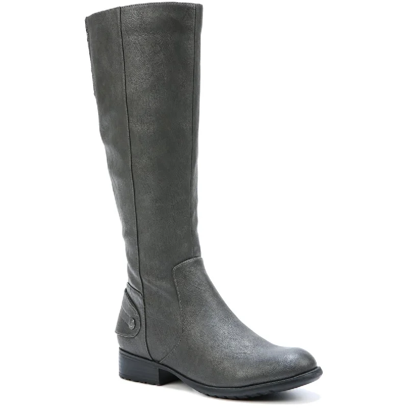 boots for maximum protection from snow and cold-LifeStride Womens Xandy Faux Leather Wide Calf Riding Boots