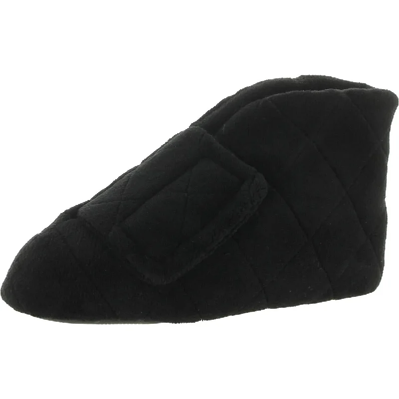 slippers for wearing indoors and outdoors-Silverts Womens Swollen Feet Man Made Bootie Slippers