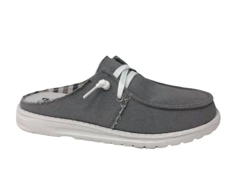 Layla Mule Sneakers In Grey