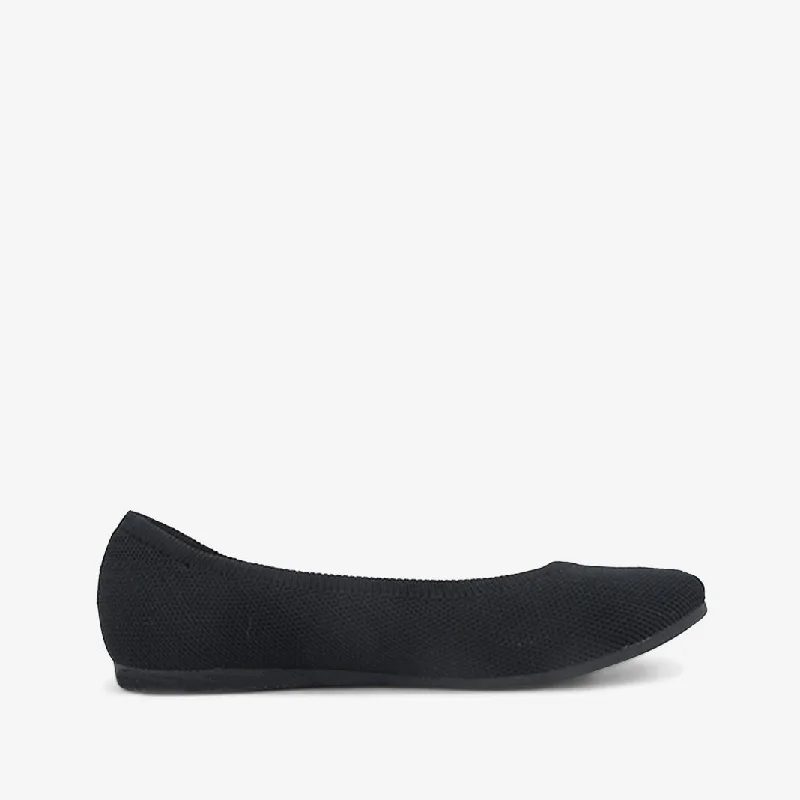 Stylish flats shoes with bold accents for statement looks -APEX BLACK