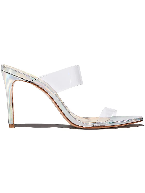 Ariella Womens Vinyl Iridescent Slide