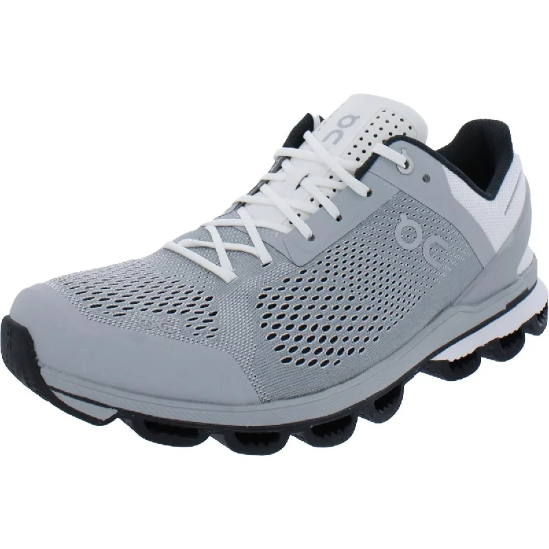 running shoes with reflective material for night -On Running Mens Cloudsurfer Mesh Running Athletic and Training Shoes