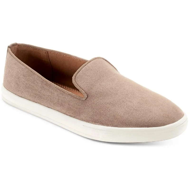 loafers for women with stylish casual appeal -Style & Co. Womens Pennyy Faux Suede Padded Insole Loafers