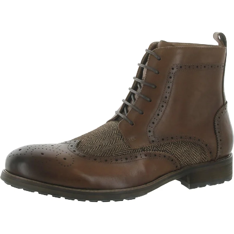 boots for travel and outdoor exploration-Vintage Foundry Co. Mens Flint Lug Sole Leather Combat & Lace-up Boots