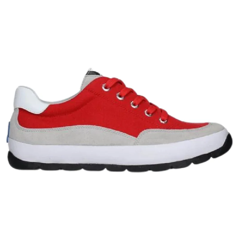 Wolky Babati Red Canvas Suede Leather Sneaker (Women's)