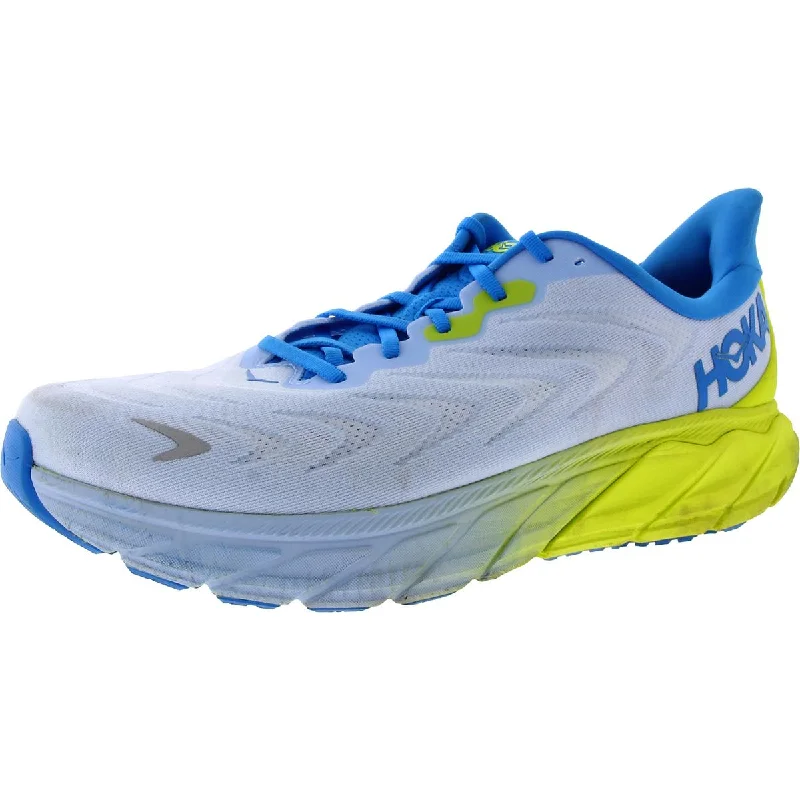 running shoes for running on uneven surfaces -Hoka One One Mens Arahi 6 Fitness Workout Running & Training Shoes