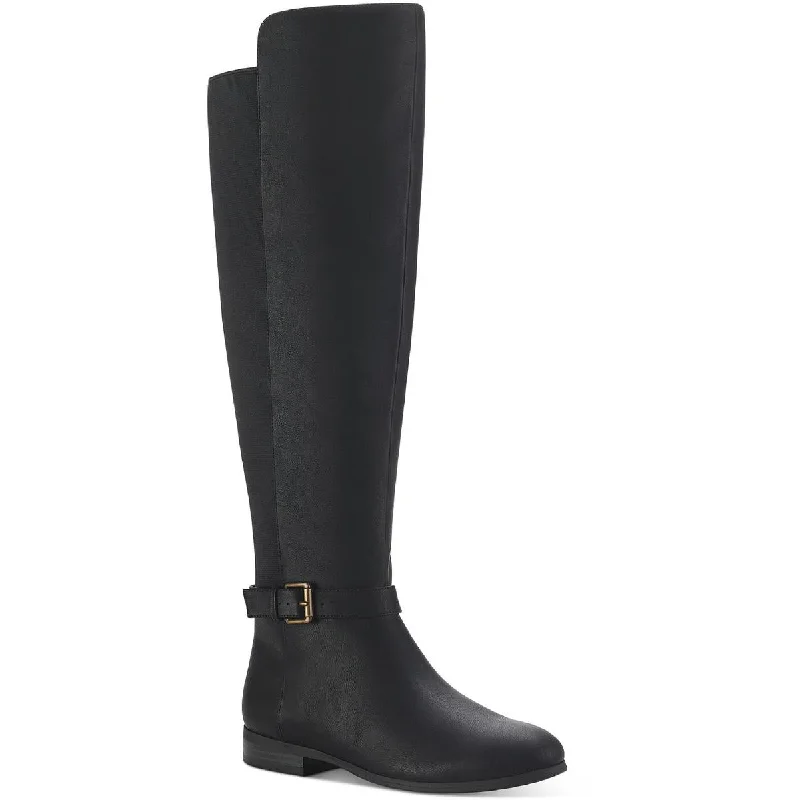 boots for extreme cold with adjustable fit-Style & Co. Womens Kimmball Wide Calf Knee-High Boots