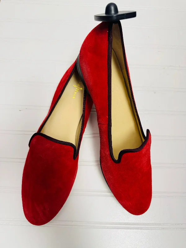 Flats shoes with bow for women -Shoes Flats By Cole-haan In Red, Size: 10