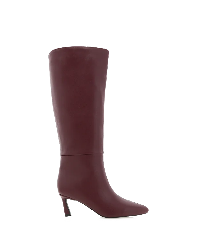 boots with thermal lining for warmth in winter-GRETCHEN - WINE