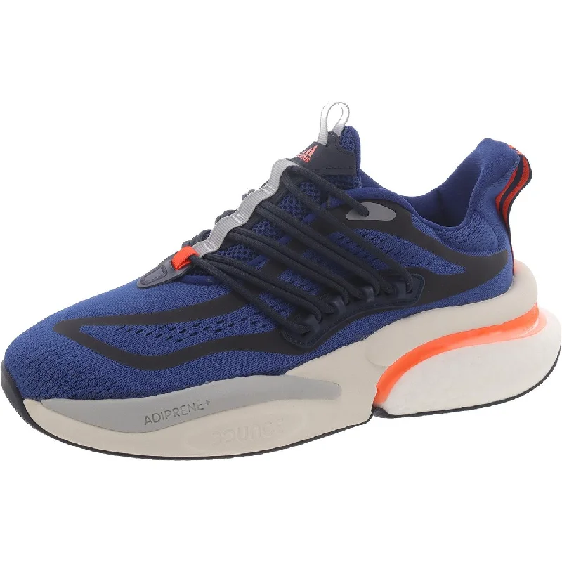 running shoes with extra padding for cushioning -Adidas Mens AlphaBoost V1 Fitness Lifestyle Running & Training Shoes