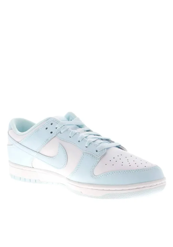 Men's Dunk Low Retro Sneakers In White/glacier Blue