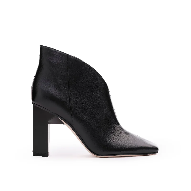 boots for winter wear with thick soles for traction-Sancy Ankle Bootie in Black