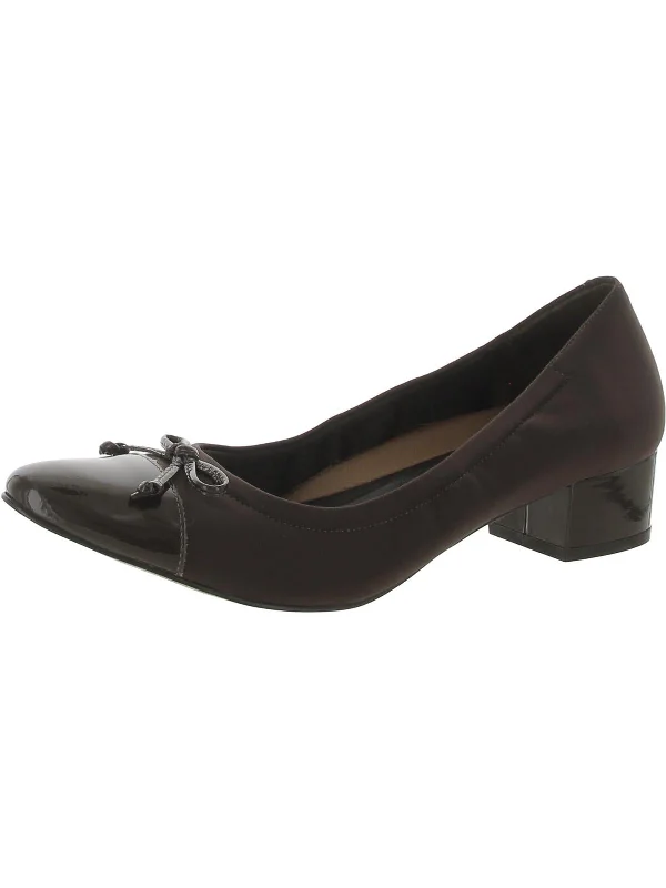 Hollis Womens Patent Slip On Pumps