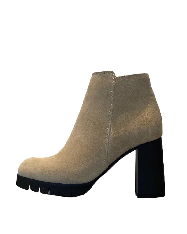 boots for comfort and support in snowy climates-Maya Bootie | Sand Suede