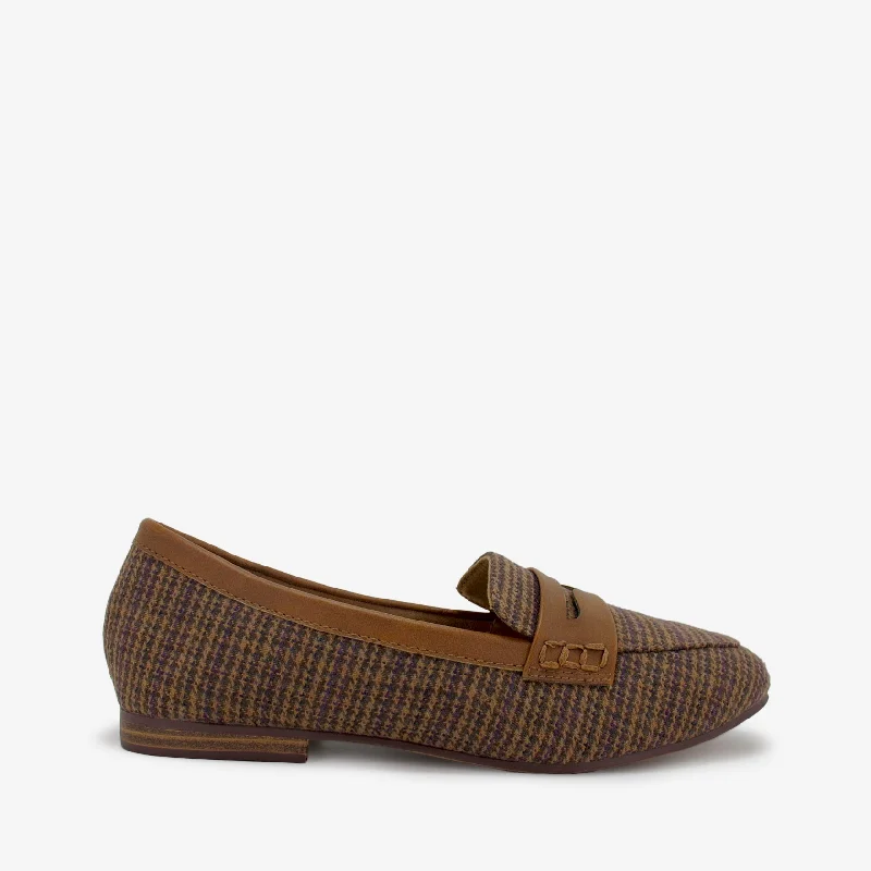 Comfortable flats shoes for daily commutes -ROSSI TAN / BROWN