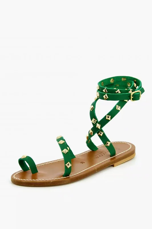 Stylish sandals with a bohemian-inspired look for casual wear -Vert Skadipyr Sandals