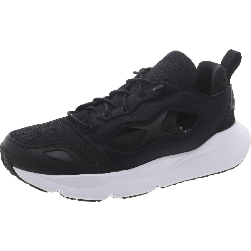 running shoes for outdoor tracks -Reebok Mens FURYLITE 95 Faux Leather Trainer Running & Training Shoes