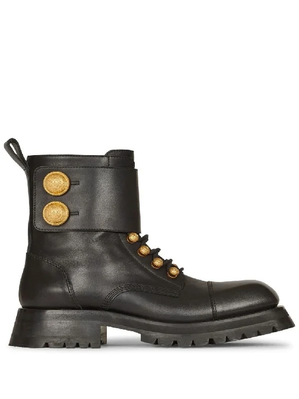 boots for urban hikes and outdoor exploration-BALMAIN Stylish 22FW Boots for Women - YN1TC785LVIT0PA