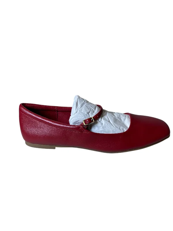 Flats shoes for women with unique design features for a fashionable look -Shoes Flats By Madden Girl In Red, Size: 9