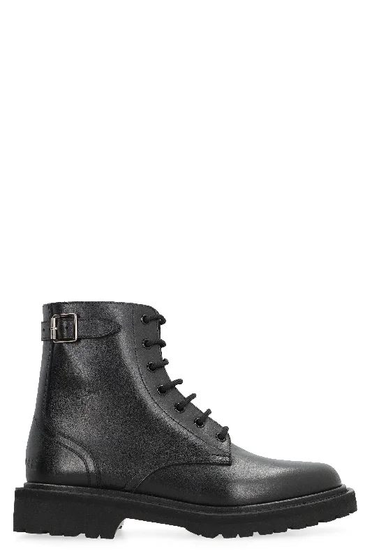 boots with soft liners for warmth and comfort-CELINE Men's Ranger Leather Lace-Up Boots