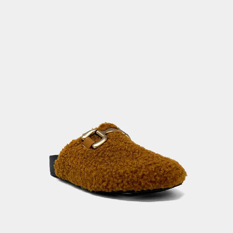 slippers for comfort on a cold winter day-Brown Azalea Slipper