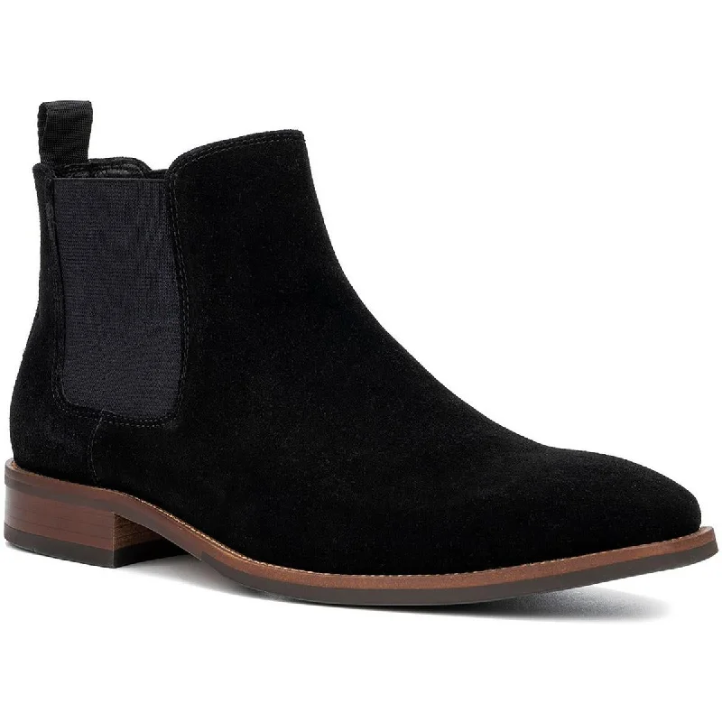 boots for warm and cozy winter style-Vintage Foundry Co. Mens Evans Suede Ankle Chelsea Boots