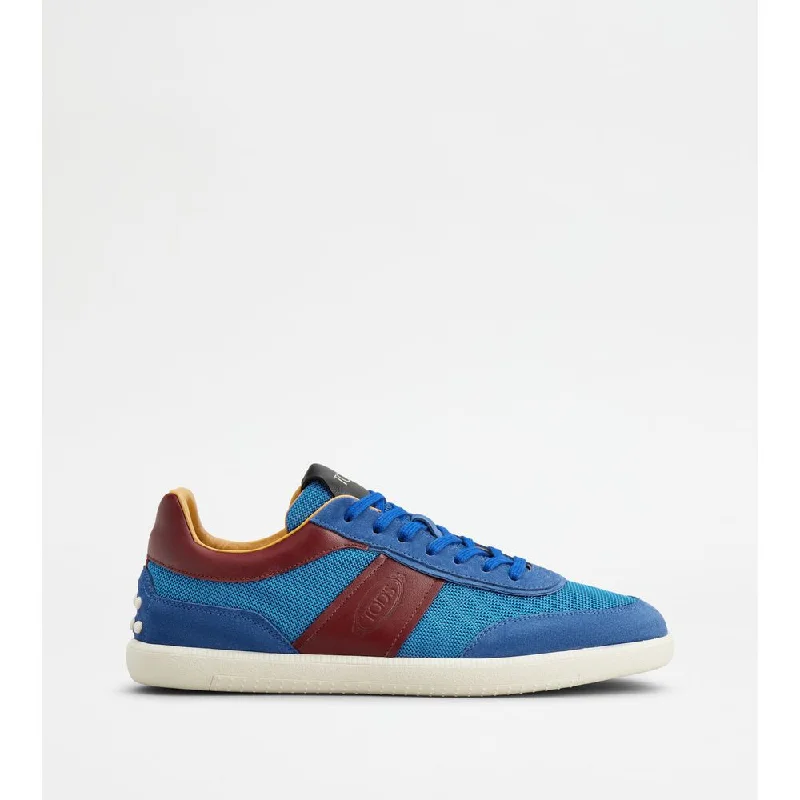 Tod's Tabs Sneakers in Suede and Technical Fabric