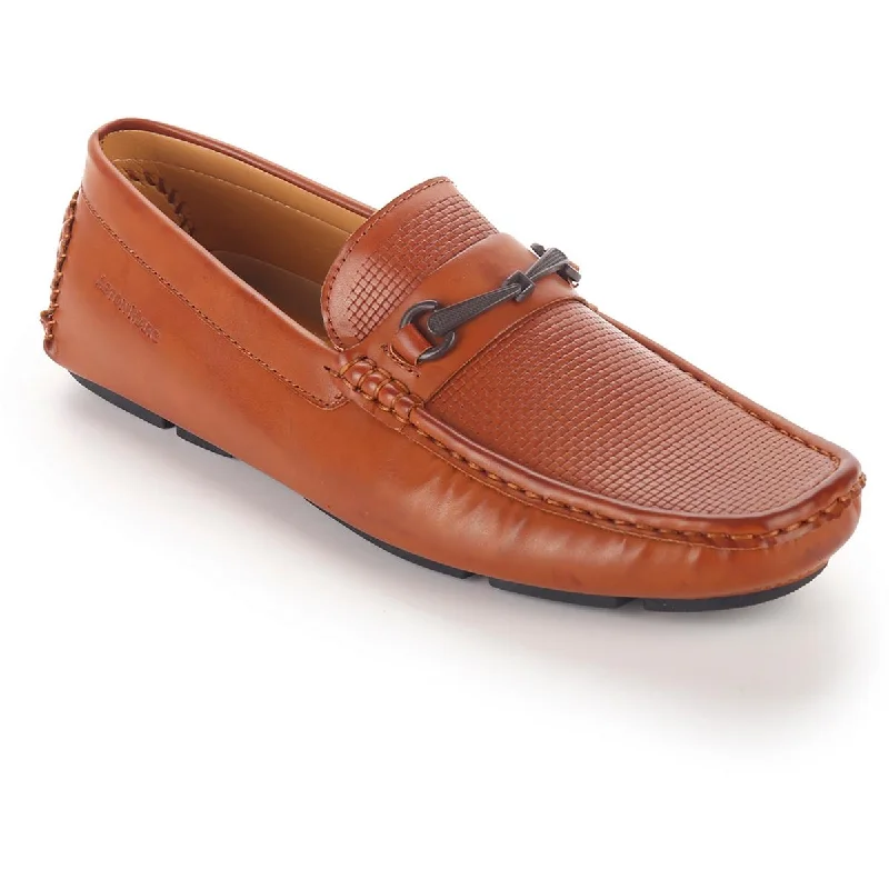 loafers with padded collars for added support -Aston Marc Mens Slip On Round Toe Loafers