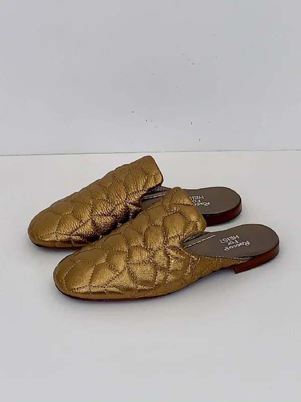 slippers for winter comfort and warmth-Women's Quilted Mule In Bronze