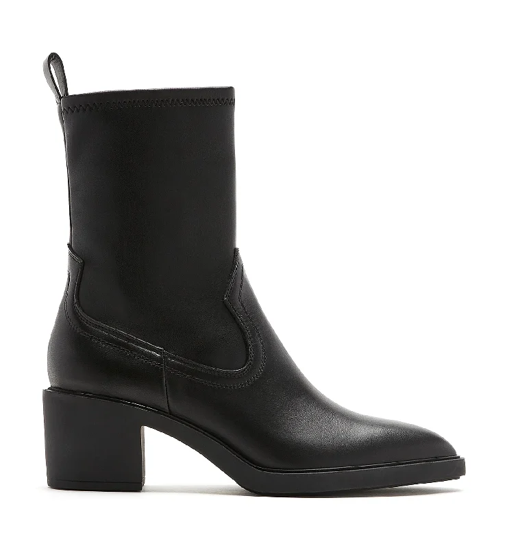 boots for fashionable outdoor wear-PARKS LEATHER BOOTIE