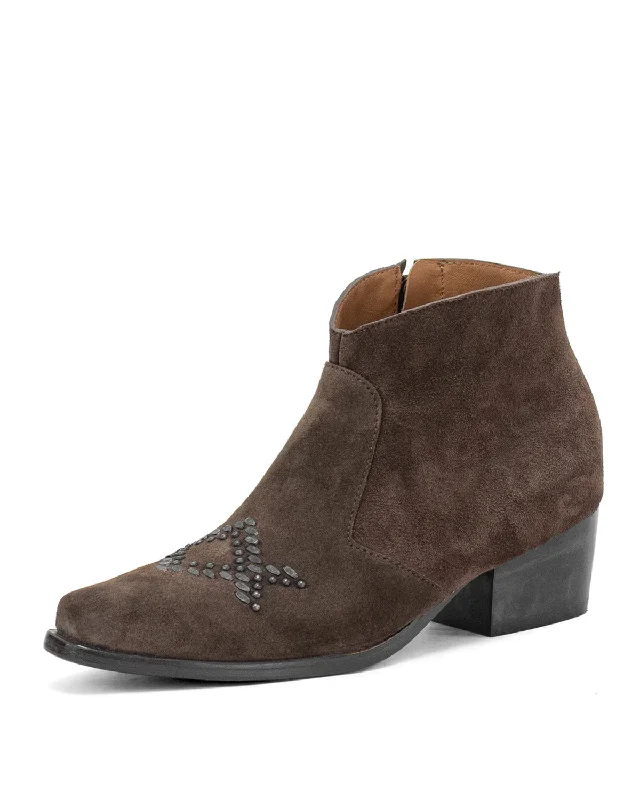 boots for people who need extra foot arch support-Zima Zelda Suede Boot | Chocolate