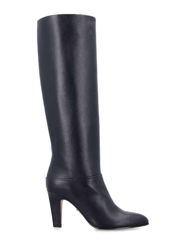 boots for all-weather protection in rugged terrain-CHLOÉ Chic Pointed Toe Boot with 8.5 cm Heel