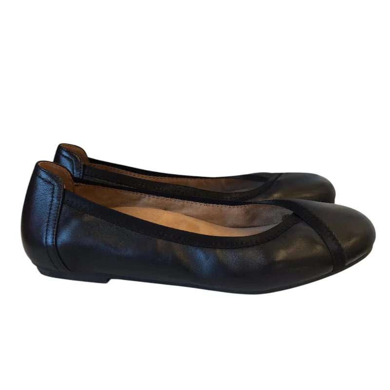 Trendy flats shoes for casual outings with fun designs -Shoes Flats By Vionic In Black, Size:9