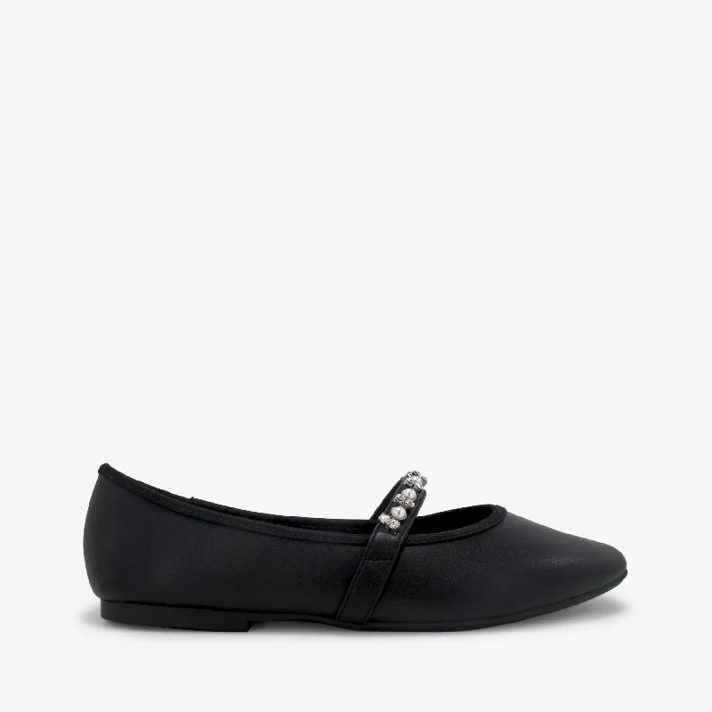 Trendy flats shoes for versatile wear -BLESSING BLACK