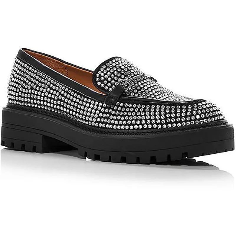 loafers for women with chic detailing for style -Sam Edelman Womens Laurs Glitz Rhinestone Slip On Loafers