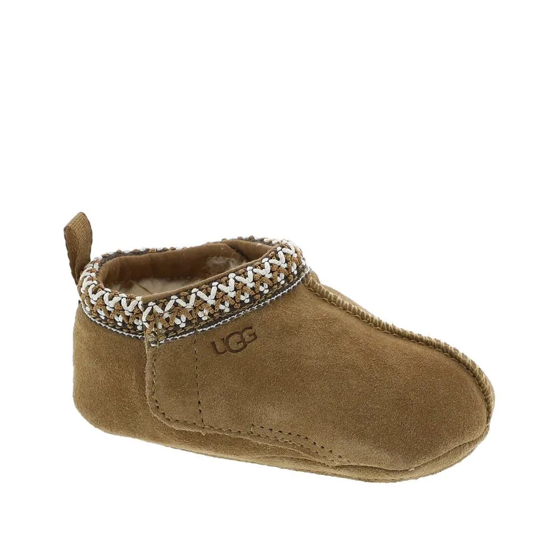 slippers with soft soles for extra comfort-UGG Unisex-Baby Baby Tasman Slipper, Chestnut