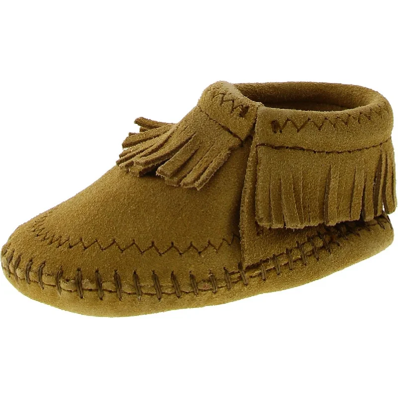 slippers for improving circulation-Minnetonka Suede Casual Moccasin Slippers