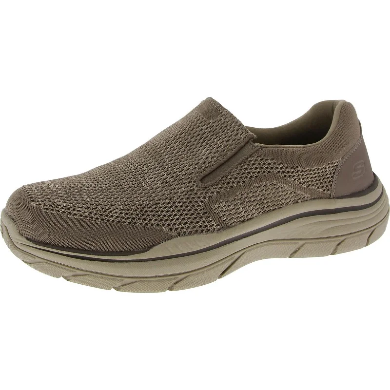 running shoes with responsive cushioning system -Skechers Mens smooth step Slip On Casual Running & Training Shoes