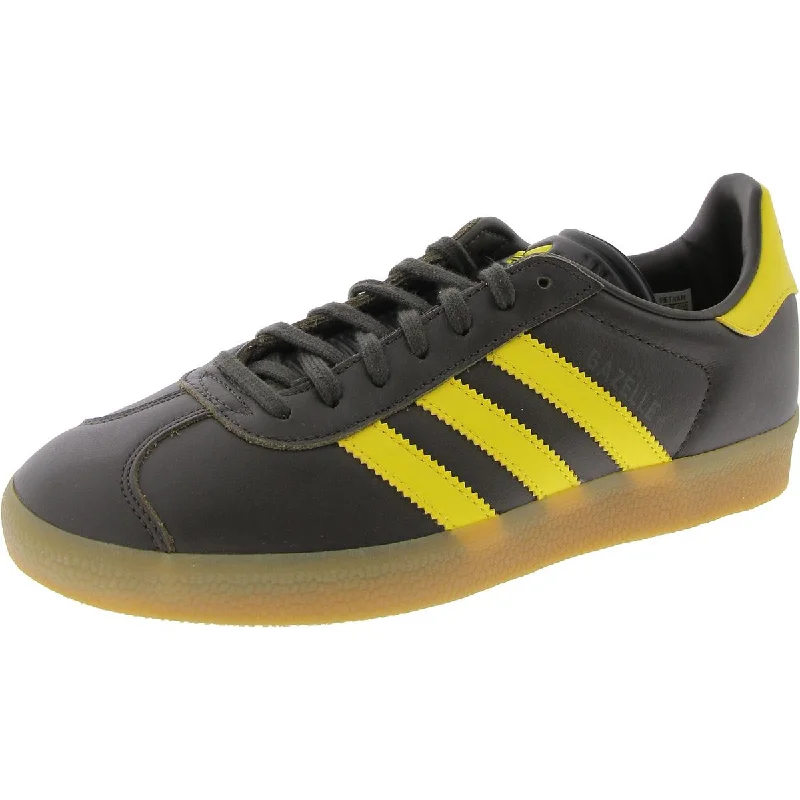 running shoes for ultramarathon training -Adidas Mens GAZELLE INDOOR Faux Leather Trainer Running & Training Shoes